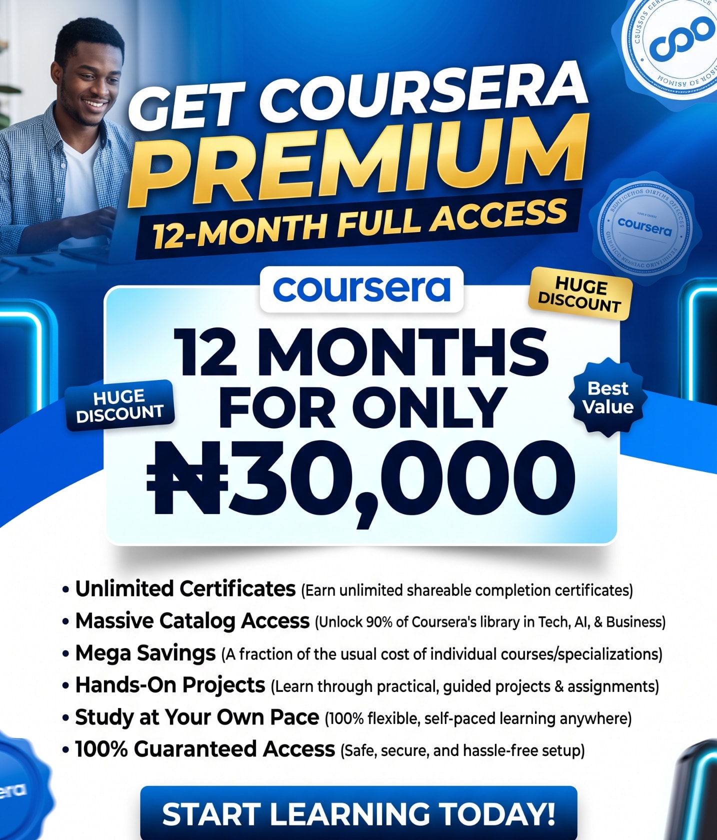 Coursera Premium offer banner