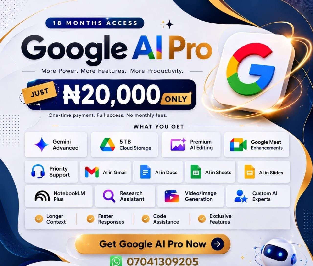 Gemini AI Pro 18m offer banner